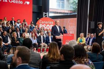 Los socialistas de Telde arropan a un Pedro Sánchez convencido del triunfo de su partido en las Islas/Acfi Press y TA.